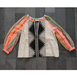 Devotion Twins Askania Cotton Top in Pink & Orange - S